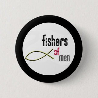 fishers of men 6 cm round badge