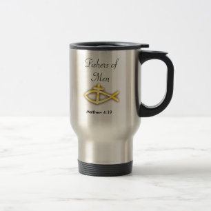 Fishers of men bible quote Customise it Travel Mug