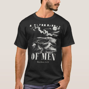 Fishers of Men Christian Bible Verse Vintage Fishi T-Shirt