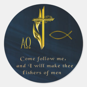 Fishers of Men Classic Round Sticker