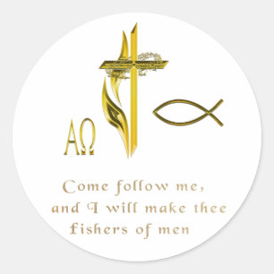 Fishers of Men Classic Round Sticker