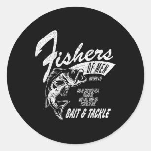 Fishers Of Men Graphic Tee - Inspired  Classic Round Sticker