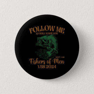 Fishers Of Men Matt 419 Vbs 2024 Retro Christian F 6 Cm Round Badge