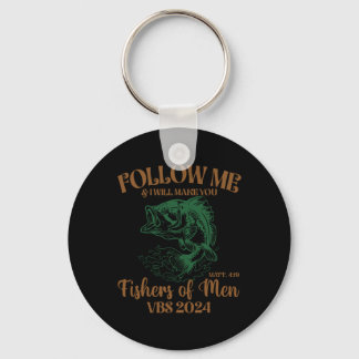 Fishers Of Men Matt 419 Vbs 2024 Retro Christian F Key Ring
