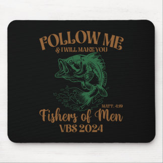 Fishers Of Men Matt 419 Vbs 2024 Retro Christian F Mouse Pad