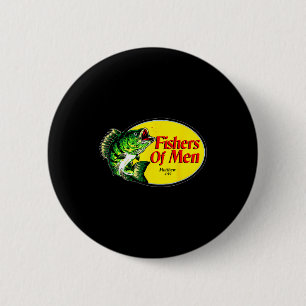 Fishers Of Men Matthew 4_19 Christian Fishing Bibl 6 Cm Round Badge