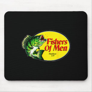 Fishers Of Men Matthew 4_19 Christian Fishing Bibl Mouse Pad
