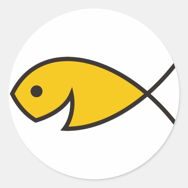 Fishers Of Men - Matthew 4:19 Classic Round Sticker (Front)