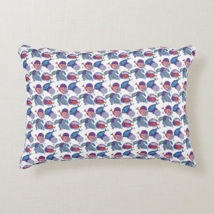 Fishes and eel. decorative cushion