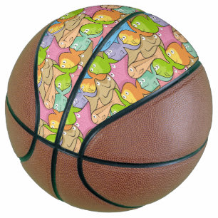 Fishes cartoon basketball