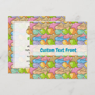 Fishes Cartoon Invitation