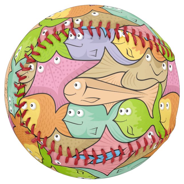 Fishes cartoon softball (Front Left)