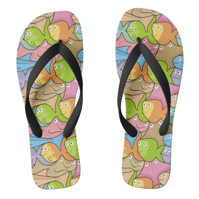 Fishes cartoon thongs (Footbed)