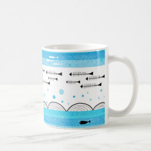 Fishes in the sea coffee mug