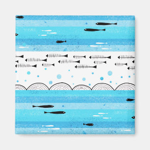 Fishes in the sea magnet