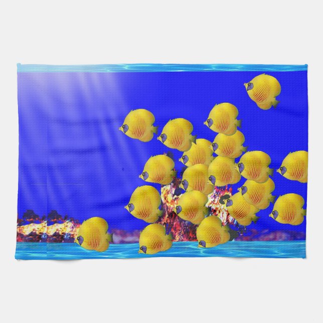 Fishes Kitchen Towels (Horizontal)