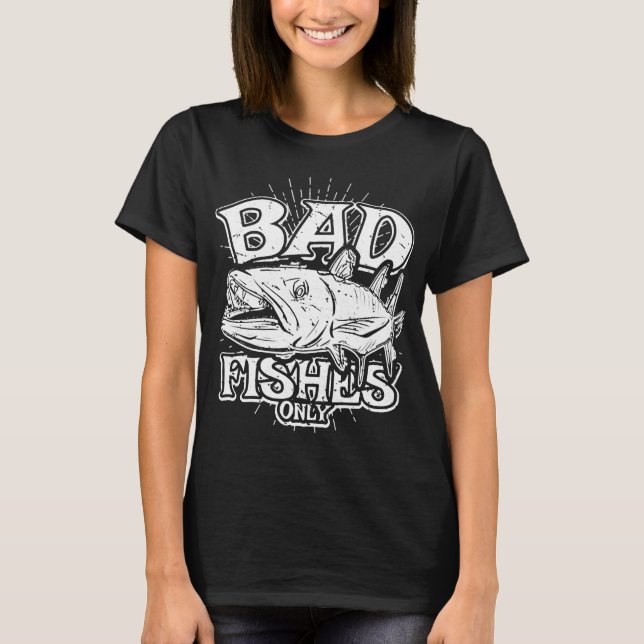 Fishes Only Barracuda Graphic T-Shirt (Front)