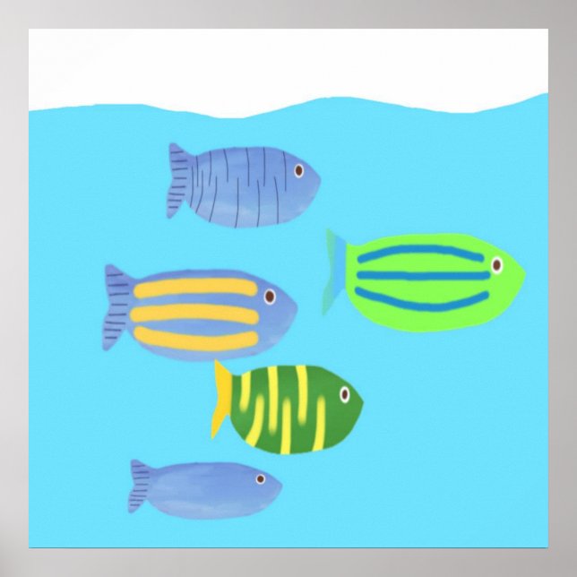 fishes painting poster (Front)