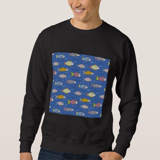 Fishes Pattern Sweatshirt (Front)