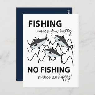 Fishes Swimming In Water Fishing Postcard