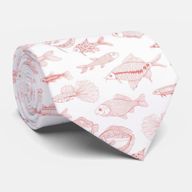 Fishes Tie (Rolled)