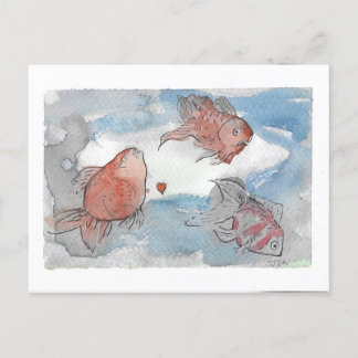 Fishes With Wishes Postcard