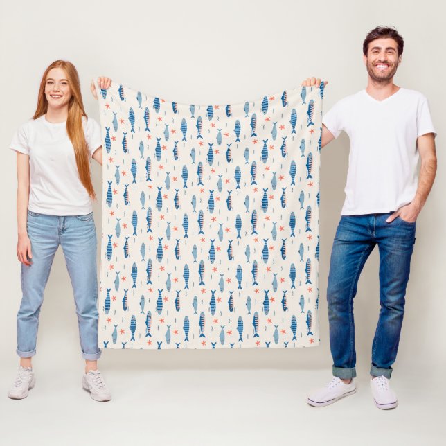 Fishies Fleece Blanket (In Situ)