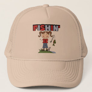 Fishin' Girl T-shirts and Gifts Trucker Hat