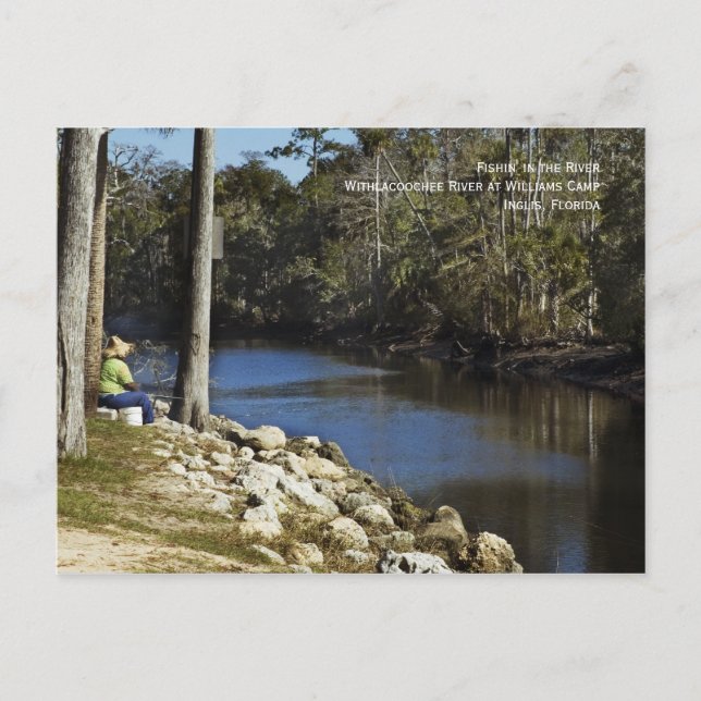Fishin' on the River Postcard (Front)