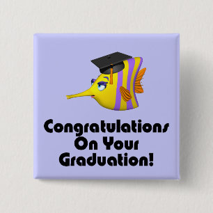 Fishing - 15 cm square badge