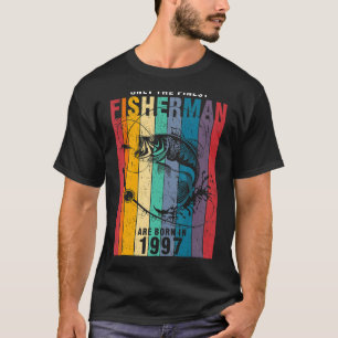 Fishing 1997 25th Birthday 96 Years Old Fisherman T-Shirt
