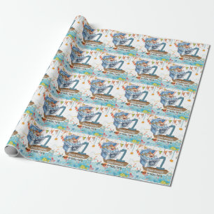 Fishing 1st Birthday Wrapping Paper
