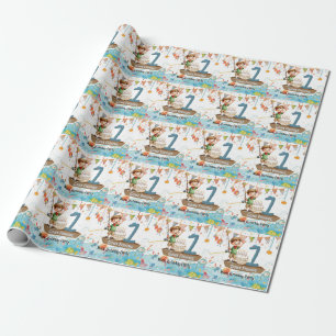 Fishing 1st Birthday  Wrapping Paper