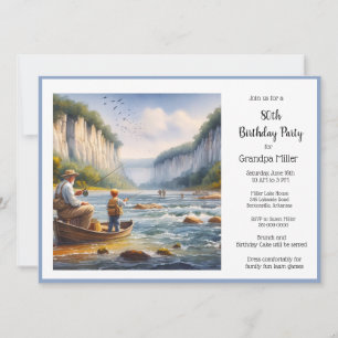 Fishing 50th Birthday Invitation
