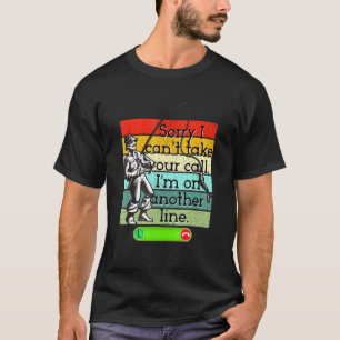 Fishing 5 Another Line Fish Retro Vintage Sunset T-Shirt