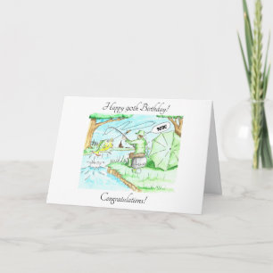 Fishing - 90th Birthday Card