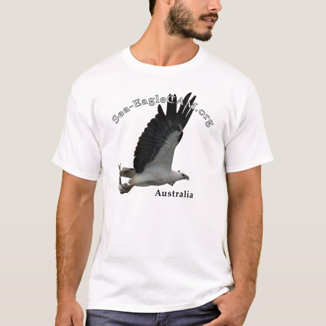 Fishing Adult Sea-Eagle T-Shirt (Front)