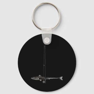 Fishing American Flag B Fish Men Women Fisher Fish Key Ring