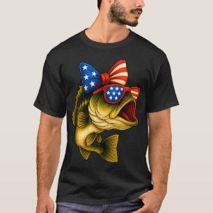 Fishing American Flag Fishing Rod Fishing Lover 3  T-Shirt