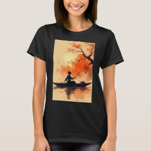Fishing American Flag T-Shirt