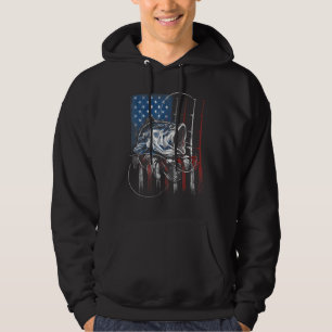 Fishing American Flag Vintage Tank Usa Bass Fisher