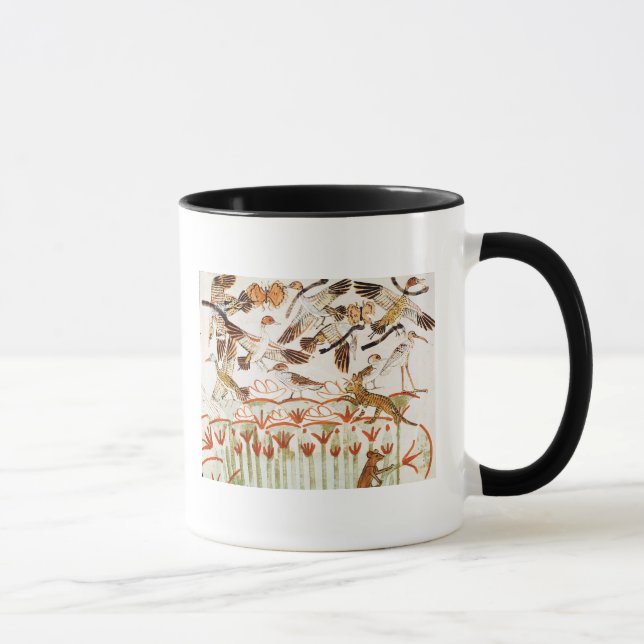 Fishing and fowling in the marshes mug (Right)