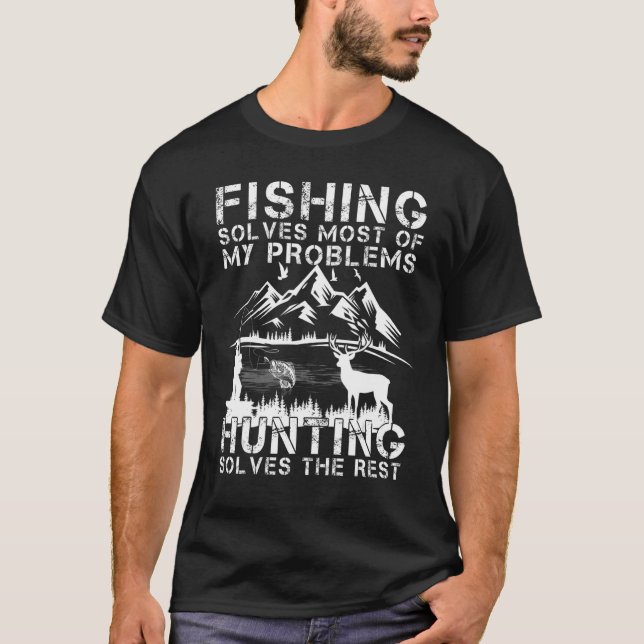 Fishing And Hunting Christmas Humour Hunter Cool G T-Shirt (Front)