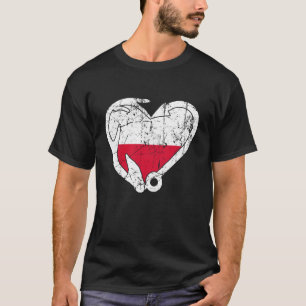 Fishing And Hunting - Fish Hook Elk Antler Polish T-Shirt