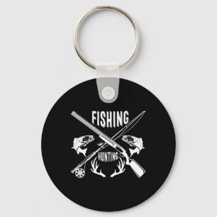 Fishing And Hunting Funny Father's Day Gift Key Ring