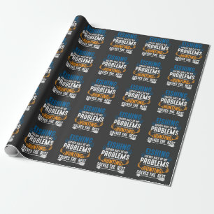 Fishing and Hunting Humorous Fish and Hunt Hobby Wrapping Paper