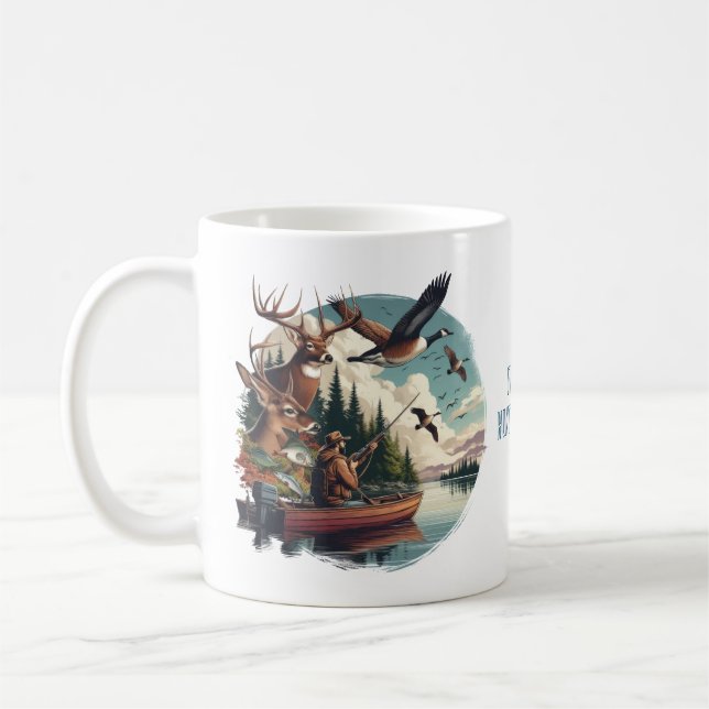 Fishing and Hunting Mug (Left)