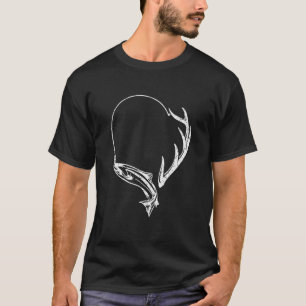 Fishing And Shed Hunter Antler Elk Deer Hunting Lo T-Shirt