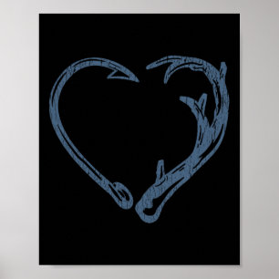 Fishing And Shed Hunter Funny Hunting Fish Deer Gi Poster