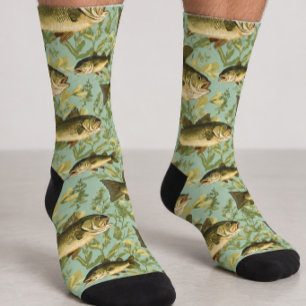 Fishing Angler Bass Fish Socks